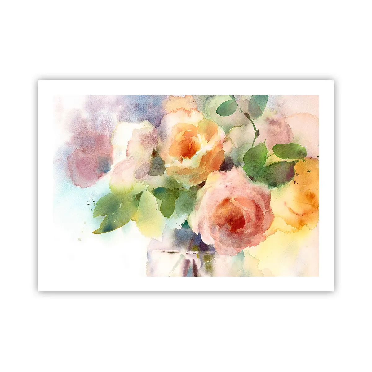 Pôster - Delicado como uma aquarela - 70x50 cm