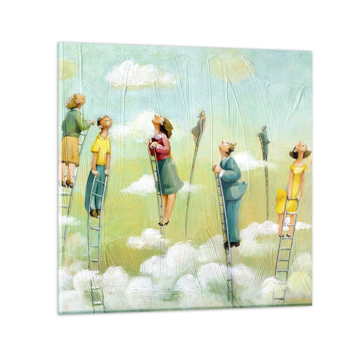 Quadro em vidro - Por trás do seu sonho - 70x70 cm