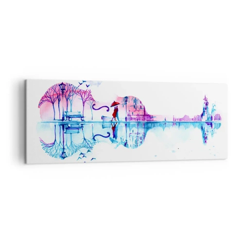 Quadro em tela - Trago-vos cânticos de chuva - 140x50 cm