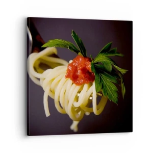 Quadro em tela - Saborosa mordida - 30x30 cm