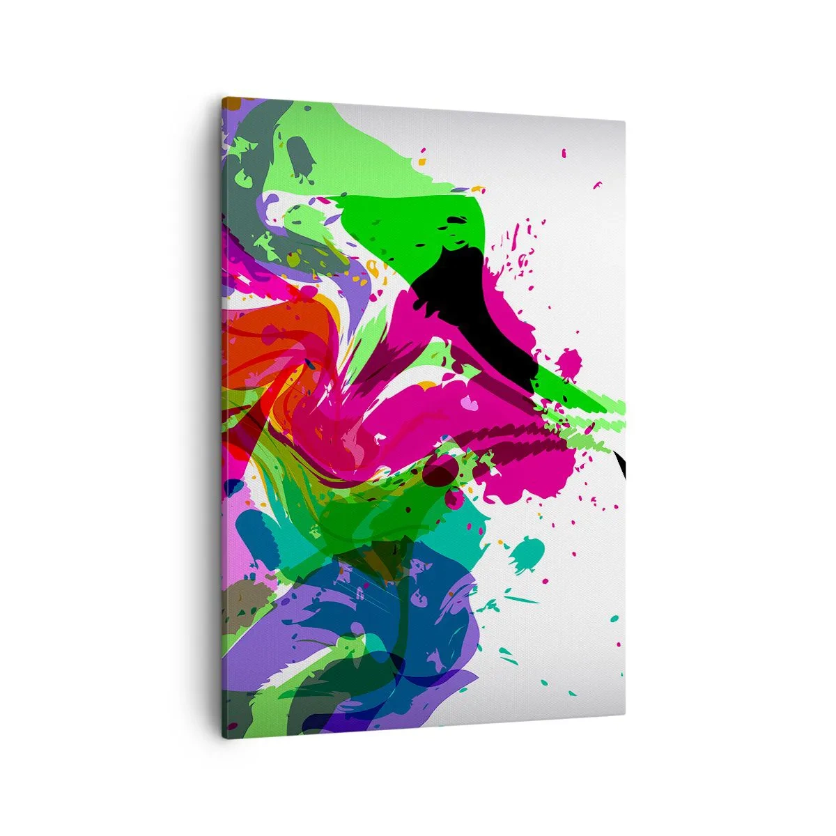 Quadro em tela - Uma história nas cores do arco-íris - 50x70 cm