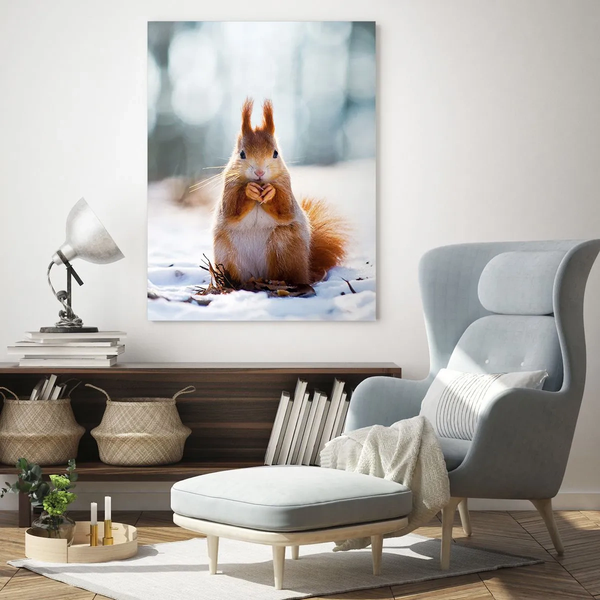 Quadro em vidro - Para o que estás a olhar? - 70x100 cm