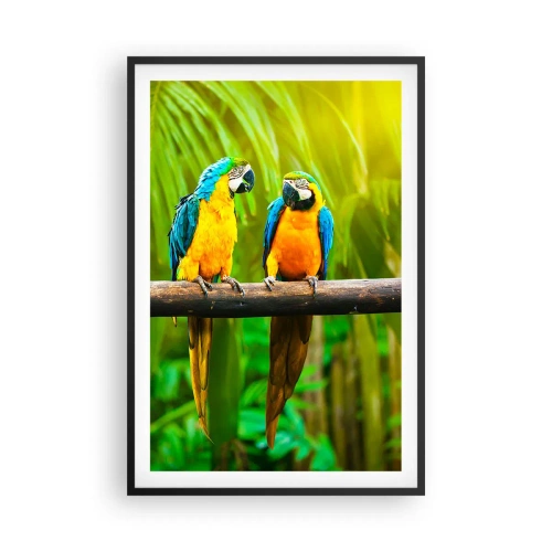 Pôster com moldura preta - E ouviste dizer que ela...? - 61x91 cm