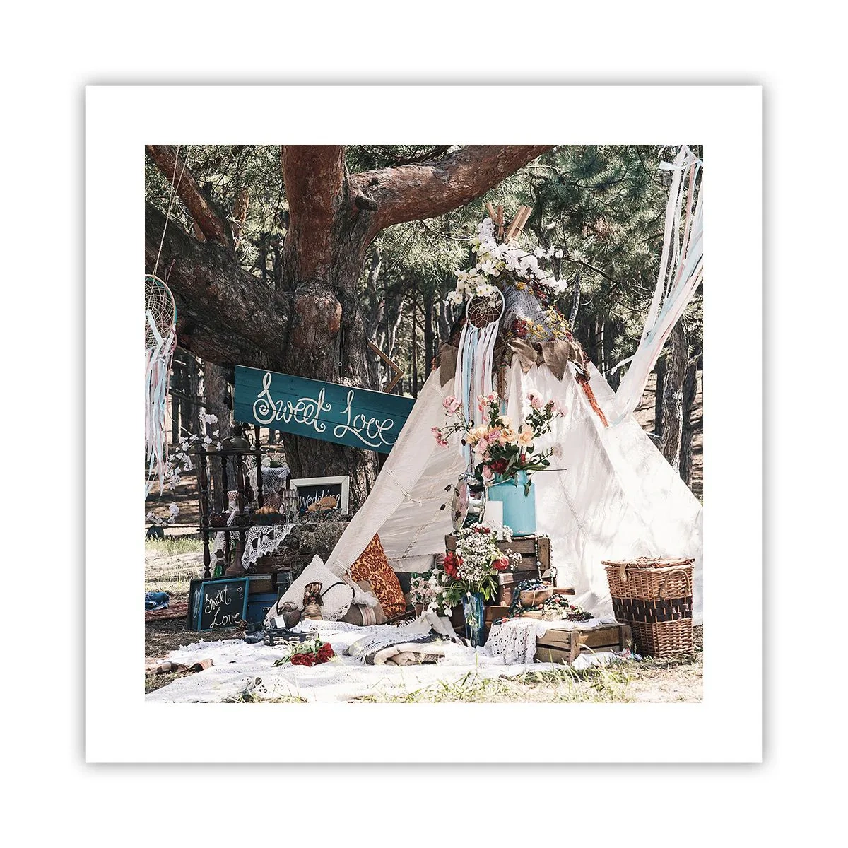 Pôster - Make love… - 40x40 cm