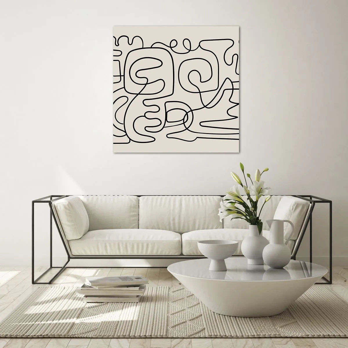 Quadro em vidro - Na trilha - 40x40 cm