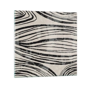 Quadro em vidro - Piscina em linha - 30x30 cm