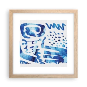 Pôster com moldura de carvalho claro - Voltar às raízes - 30x30 cm