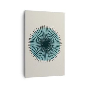 Quadro em tela - Radiante sobre o azul - 80x120 cm