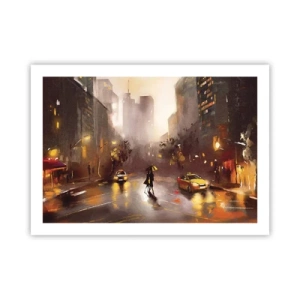 Pôster - Nas luzes de Nova Iorque - 70x50 cm