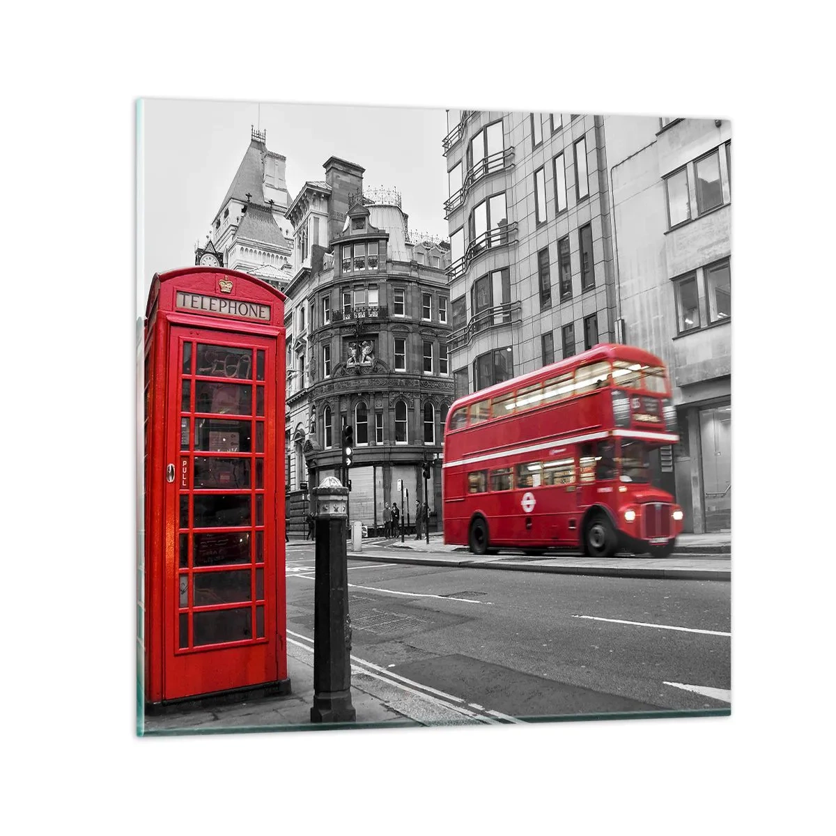 Quadro em vidro - O mais vermelho da Europa - 60x60 cm