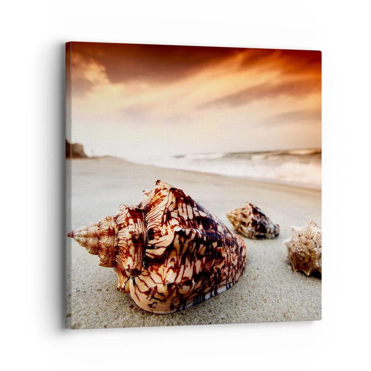 Quadro em tela - Expulso pelas ondas - 30x30 cm