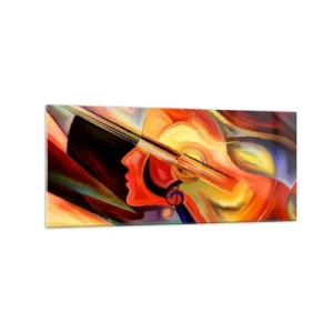 Quadro em vidro - Está tudo bem - 120x50 cm