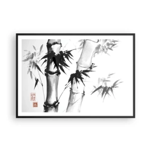 Pôster com moldura preta - Foco no Oriente - 100x70 cm