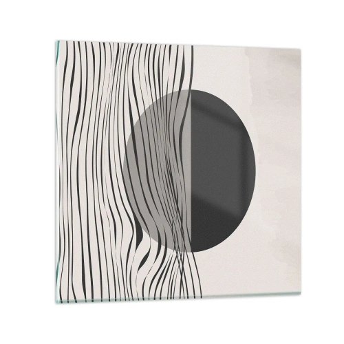 Quadro em vidro - Composição da metade - 60x60 cm