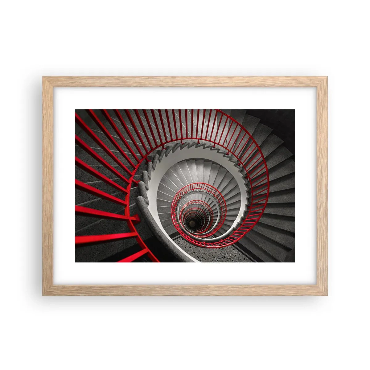 Pôster com moldura de carvalho claro - Diversão de arquitetura - 40x30 cm