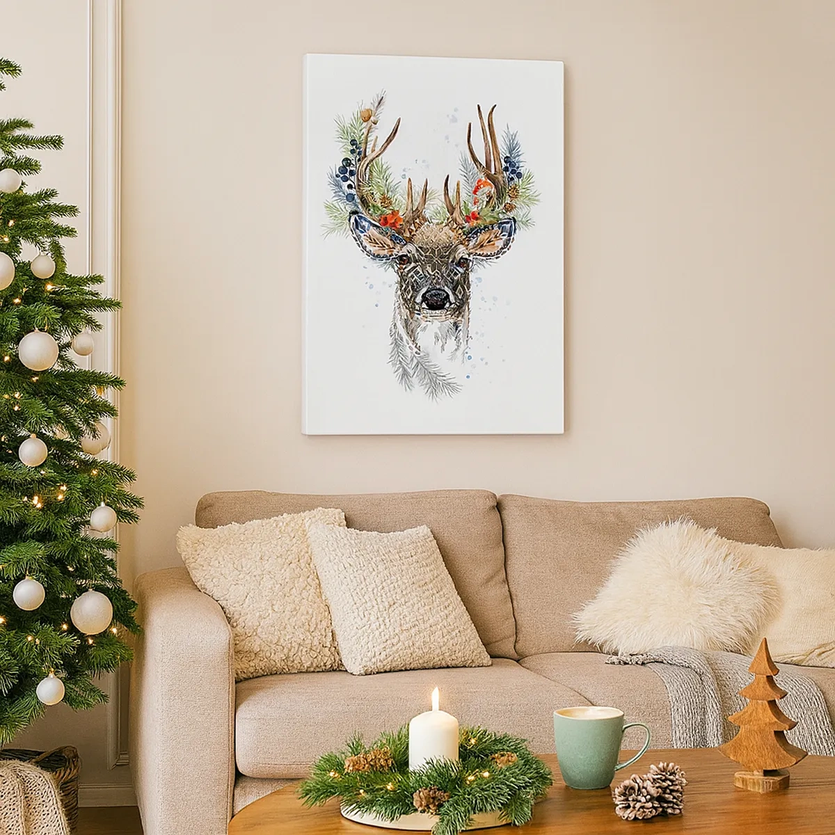 Quadro em tela - Num manto festivo - 50x70 cm