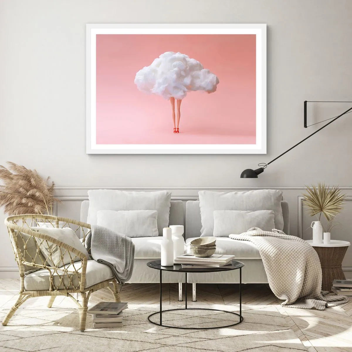 Pôster em moldura branca - Doce promessa - 40x30 cm