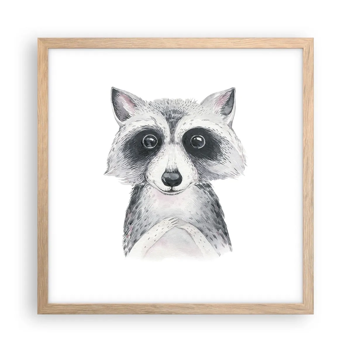 Pôster com moldura de carvalho claro - Um momento de emoção - 40x40 cm