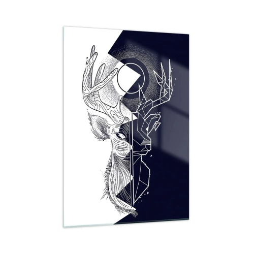 Quadro em vidro - Luta e unidade dos opostos - 50x70 cm