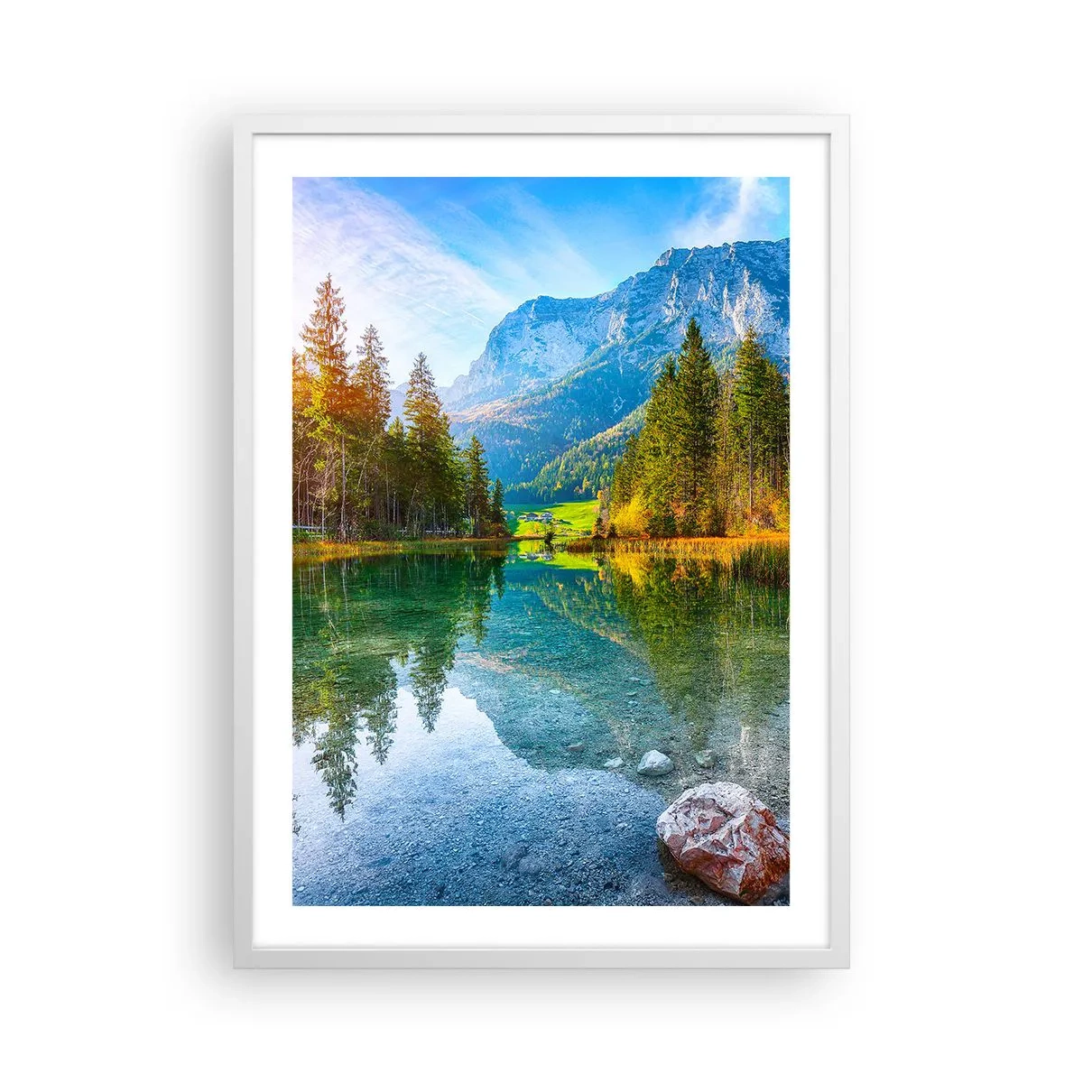 Pôster em moldura branca - A suavidade do outono - 50x70 cm