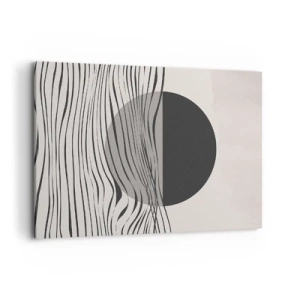 Quadro em tela - Composição da metade - 100x70 cm