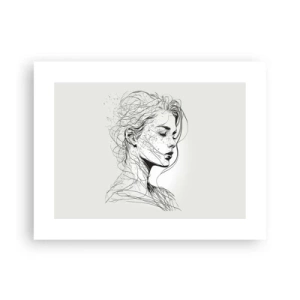 Pôster - Retrato em pensamento - 40x30 cm