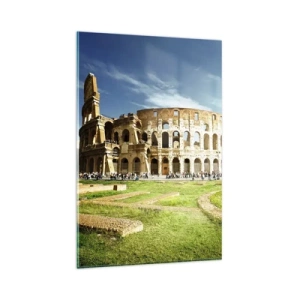 Quadro em vidro - Ainda pode-se ouvir o barulho das armas - 80x120 cm