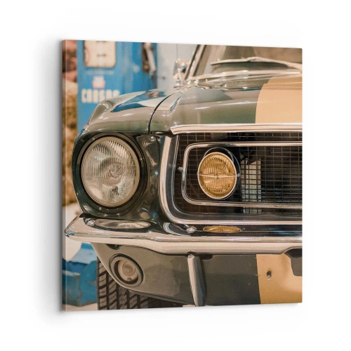 Quadro em tela - Encontro com uma lenda - 60x60 cm