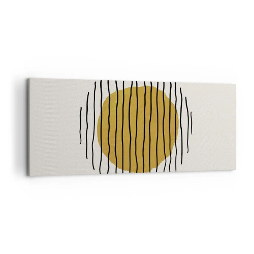 Quadro em tela - Abstração a tremer com o calor - 120x50 cm