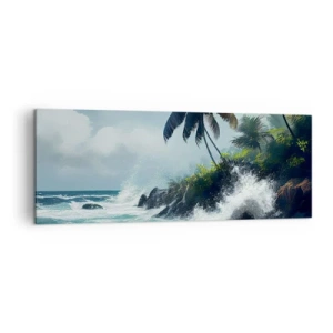 Quadro em tela - Em uma costa tropical - 140x50 cm