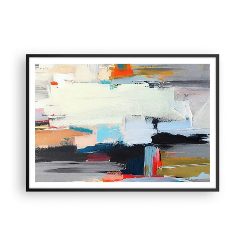 Pôster com moldura preta - Há um método? - 100x70 cm