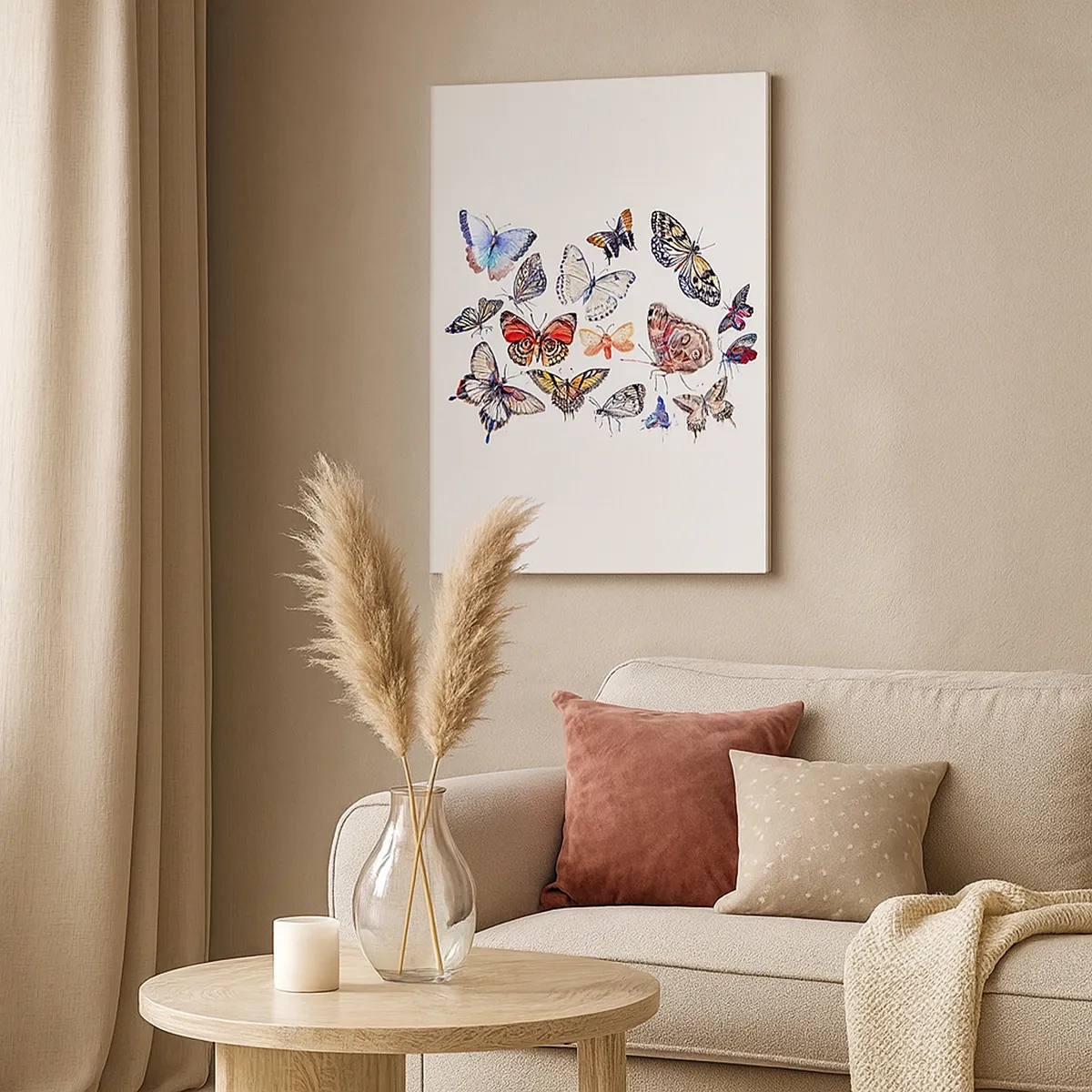 Quadro em tela - Enxame colorido - 50x70 cm