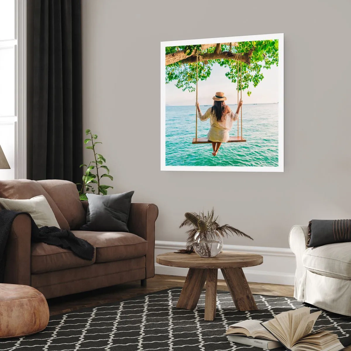 Pôster - A vida é bela - 60x60 cm