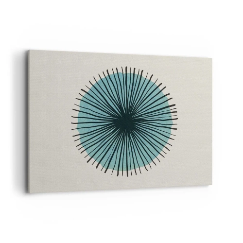 Quadro em tela - Radiante sobre o azul - 100x70 cm