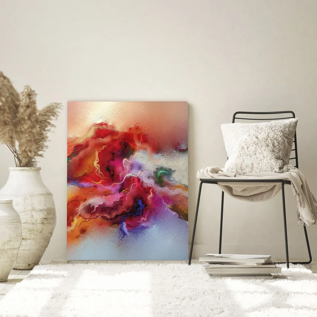 Quadro em vidro - Como capturar os sonhos - fumo - 50x70 cm