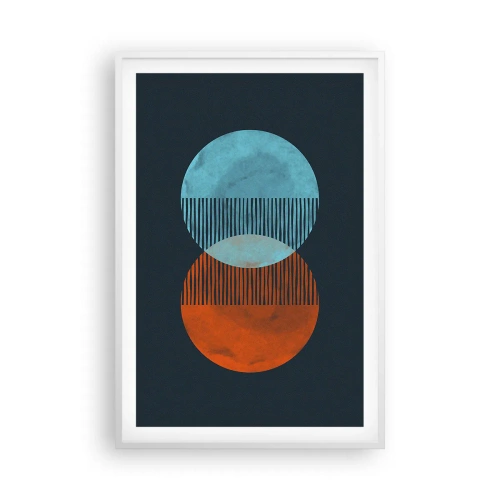 Pôster em moldura branca - Fantasia astronómica - 61x91 cm