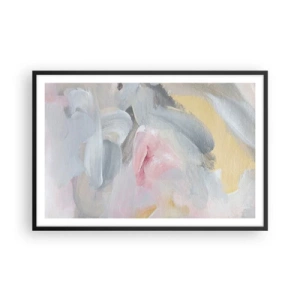 Pôster com moldura preta - Em um mundo pastel - 91x61 cm