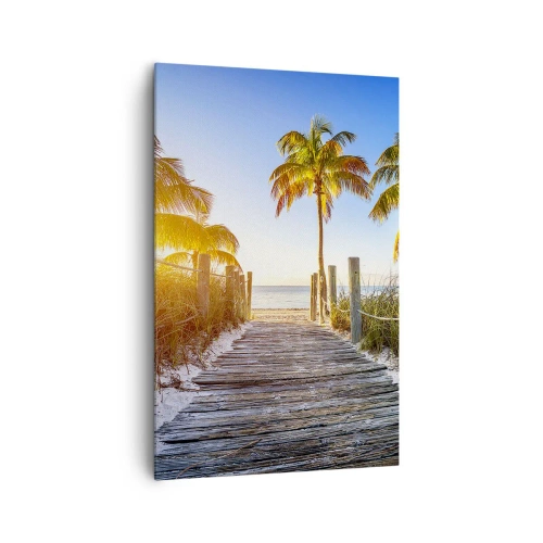 Quadro em tela - Direto para o paraíso - 80x120 cm