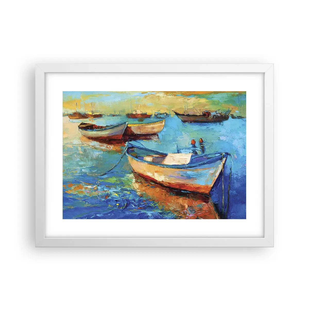 Pôster em moldura branca - Na baía do sul - 40x30 cm