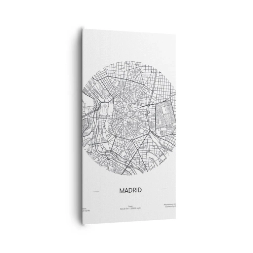 Quadro em tela - Anatomia de Madri - 65x120 cm