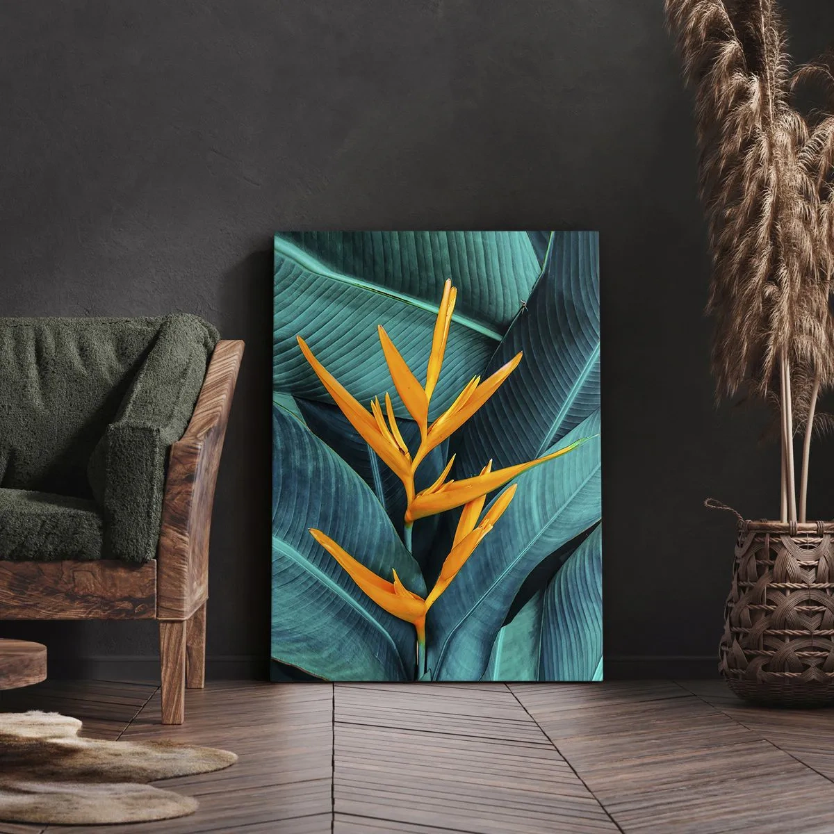 Quadro em tela - Flor do Éden - 45x80 cm