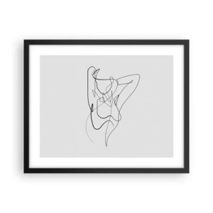 Pôster com moldura preta - Que tipo de pessoa é realmente... - 50x40 cm