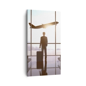 Quadro em tela - Tem tempo, desacelere - 45x80 cm