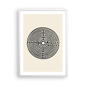 Pôster em moldura branca - Ordem misteriosa - 50x70 cm