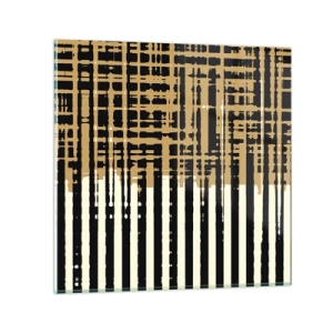 Quadro em vidro - Abstração arquitetónica - 30x30 cm