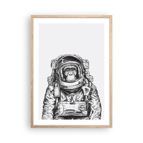 Pôster com moldura de carvalho claro - Evolução alternativa - 50x70 cm