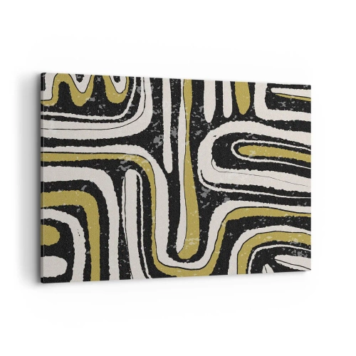 Quadro em tela - Composição: estradas e becos - 120x80 cm