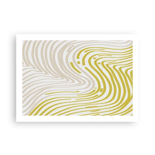 Pôster - Uma composição com uma curvatura suave - 70x50 cm