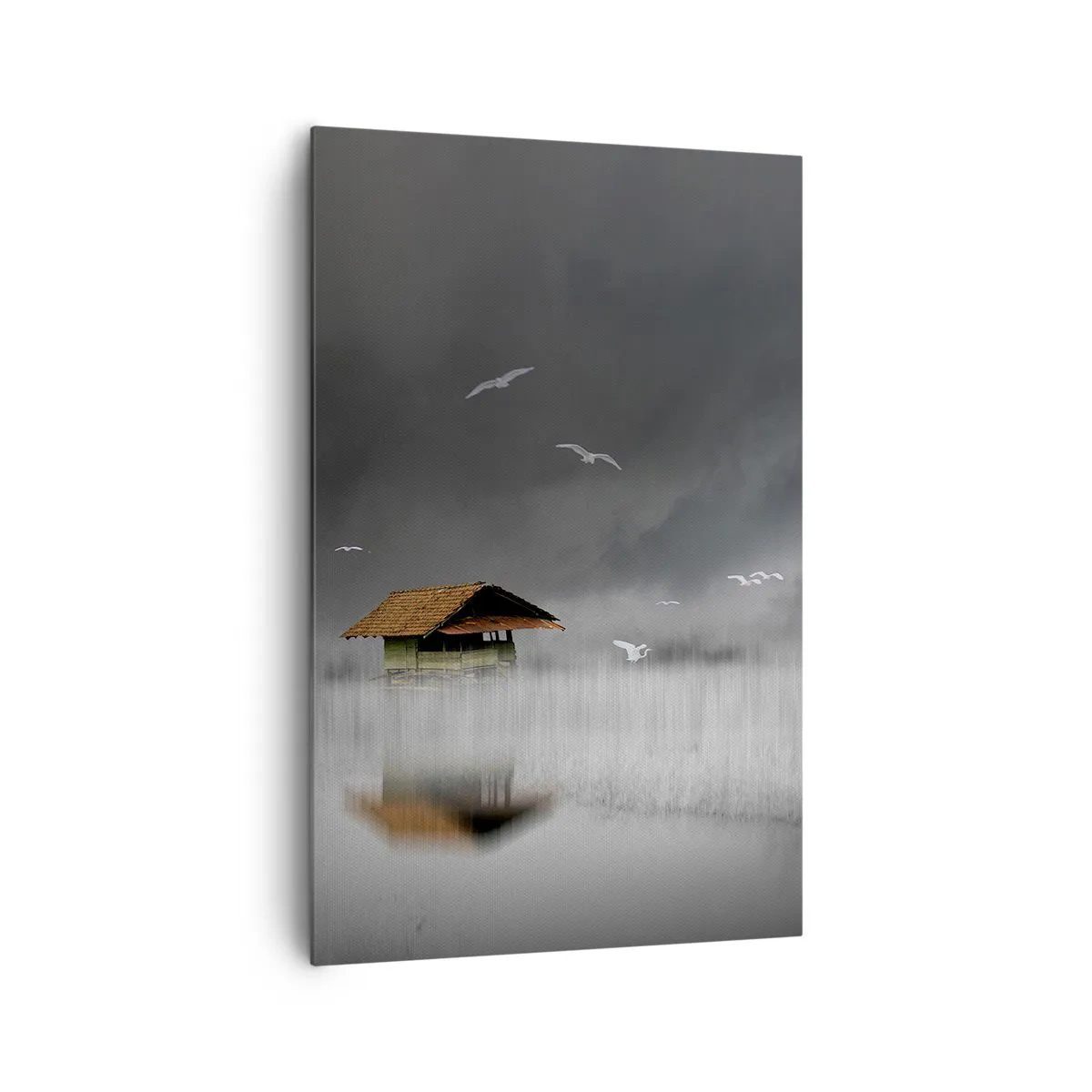 Quadro em tela - Abrigo da chuva - 80x120 cm
