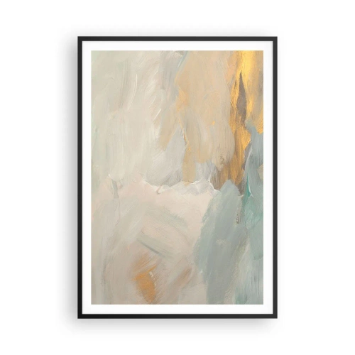 Pôster com moldura preta - Abstração – a terra da gentileza - 70x100 cm